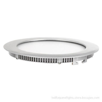 Ip54 12w Aluminum Round Ceiling Led Flat Panel Lights For School , High Brightness